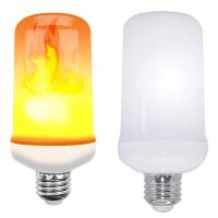 ราคา จัดส่งรวดเร็ว E27หลอดเปลวเทียน LED หลอดไฟตกแต่งเปลวไฟแบบไดนามิก AC85V 265V ไฟกลางคืนเอฟเฟกต์การจำลองเปลวไฟหลอดไฟข้าวโพดแบบสร้างสรรค์ (20264956718)