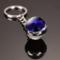 ราคา 12ราศีพวงกุญแจราศีกุมภ์ราศีมีนราศีเมษราศีพฤษราศีเมถุนมะเร็ง Leo Virgo Libra กลุ่มดาวแมงป่องลูกบอลแก้วพวงกุญแจ (20816388324)