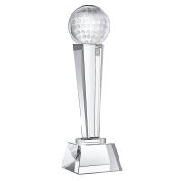 ราคา Crystal Glass Golf Trophy 9 X 2 8 Inch for Adults Kids Golf Tournament Table Desktop Decor (20077158653)
