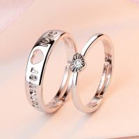 ราคา เครื่องประดับ COCOJEWELRY 2ชิ้น ชุดแหวนเงินคู่เปิดโบว์ติดมงกุฎเพชรของขวัญการหมั้น (18919549139)