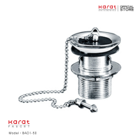 ราคา Karat Faucet สะดืออ่างล้างหน้า แบบสายโซ่ มีรูน้ำล้น รุ่น BAD1 50 (20534360976)