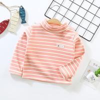 ราคา HS ใหม่ เสื้อคอสูงสำหรับเด็ก เสื้อชั้นใน เสื้อยืดแขนยาวเด็กผู้หญิง เสื้อฟลีซบาง เสื้ออุ่น เสื้อลายทาง เสื้อก้นหนา เสื้อยืดลายทางอบอุ่ (9506935647)