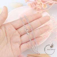 ราคา พร้อมส่ง สร้อยคอ ชุบทองคำขาว ไม่ลอกไม่ดำ ใส่อาบน้ำได้ สร้อยคออิตาลี436 (14023366269)