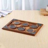 ราคา THAILUCKY HOME ชุดจานรองแก้ว ที่รองแก้วน้ำ ไม้สักแท้ ถาดใส่ของสีเนื้อไม้ ขนาด 3 นิ้ว ของตกแต่งบ้าน ร้านSPA (20409947617)