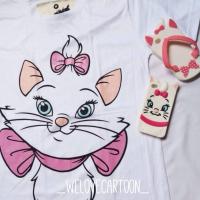 ราคา เสื้อยืดลายการ์ตูนแมวมารี Marie Cat (17241160455)
