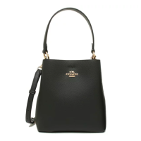 ราคา กระเป๋าถือ COACH แท้ ทรง Bucket รุ่นใหม่ หนังแท้ทั้งใบ สีสวย COACH 1011 TOWN BUCKET BAG IN POLISHED PEBBLE LEATHER (11246776928)