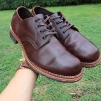 ราคา ส่งฟรี 11US 29cm 45Eu Hawkins Derby Shoes Mahogany Pre owned Authentic (20809417744)