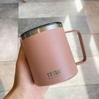 ราคา แก้วน้ำมีหู แก้วเก็บอุณหภูมิร้อน เย็น แก้วTYESOS แก้วมีหูจับ แก้วน้ำเก็บอุณหภูมิร้อน เย็น ขนาด400ml แก้วยกดื่ม มีฝาปิด แบบสไลด์ 304 (16628903826)
