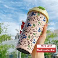 ราคา Starbucks Tumbler 2023ต้นฉบับของความรักพร้อมฝาปิดขวดแก้วเก็บความร้อนกระติกน้ำขวดร้อนร้อน (20447427011)