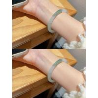 ราคา Xinjiang กำไลข้อมือหยกสำหรับเด็กผู้หญิงแถบดอกไม้ลอยน้ำน้ำแข็งสีเขียวเทียนซานธรรมชาติอัตราส่วนราคาสินค้าใสที่ไม่ใช่หยก (20251797848)