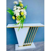 ราคา โต๊ะ VL โต๊ะโชว์ มี 2 สี สีขาว กับ สีดำ วัสดุ ทำจากเหล็กทำสีทอง ผสมไม้จริง ทำสีขาวดำ (19711245457)