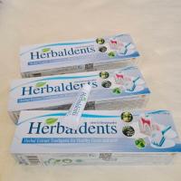 ราคา แพ็ค3หลอดแถม1 5กรัม ยาสีฟันสมุนไพร Herbaldents เฮอร์เบิลเดนท์ ขนาด 120 กรัม ดับกลิ่นปาก ลดการเสียวฟัน (20851746385)