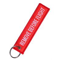 ราคา ในสต็อกแฟชั่น Remove Before Flight ตัวอักษรป้ายแท็กกระเป๋า Key Chain แหวนตกแต่งกระเป๋า (6705972984)