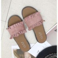 ราคา รองเท้าเเตะ Dolly ทรงระบาย มี 3 สี สไตล์เกาหลี ใส่ได้ทุกโอกาส (17717522993)