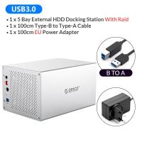 ราคา ORICO Multi Bay 3 5 Aluminium HDD Docking Station SATA To USB3 0 HDD Enclosure Honeycomb Cooling With 7 Raid Mode (20401712927)