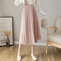 ราคา กระโปรงพลีทอัดกลีบยาว สีพื้น ผ้าทิ้งตัว กลีบไม่คลาย กระโปรงพลีท จีบแน่นจีบสวย ผ้าไหมอิตาลีกระโปรงพลิ้วเกรดดี นุ่มพลิ้ว นุ่มใส่สบาย (20953108345)