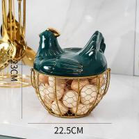 ราคา ตะแกรงสีทองใส่ไข่ฝาปิดแม่ไก่ ก ตะกร้าเหล็ก รูปไก่ กันลื่น สําหรับใส่ไข่ ตกแต่งห้องครัว (19509225038)