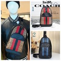 ราคา กระเป๋าบุรุษสะพายเฉียงแฟชั่นลายกระเป๋าคาดหน้าอกหนังเต็มกลับตาข่ายระบายอากาศ49318 (5117186440)