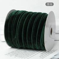 ราคา พร้อมส่ง ริบบิ้นผ้ากำมะหยี่ ขนาด 1 ซม ขายเป็นหลา (12266181137)