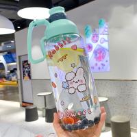 ราคา พร้อมส่ง ขวดน้ำพกพา 700ml 900ml ฟรีสติ๊กเกอร์ มีหลอด พกพาสะดวก กระบอกน้ำดื่ม พกพา (12914327063)