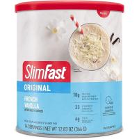 ราคา SlimFast Meal Replacement Powder Original French Vanilla Weight Loss Shake Mix 10g of Protein 14 Servings slim fast (20836302621)