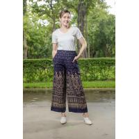 ราคา กางเกง ลิซ่า ผ้าฝ้ายลายไทย ทรงคุณนายขาน มี 3 ขนาด M L Xl (20566770761)