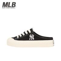 ราคา รองเท้าผ้าใบทรงเตี้ยกันลื่น MLB แบบกึ่งลากกันลื่นสำหรับผู้ชายและผู้หญิงสีดำ (20805596110)