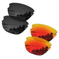 ราคา เลนส์โพลาไรซ์2คู่สำหรับ OO9374 Oakley Frogskins Lite กรอบแว่นกันแดด ติดตั้งได้ง่าย ใส่ได้พอดี ป้องกันรังสียูวี100 ดำ เงิน (20332760700)