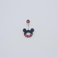 ราคา ต่างหูเหล็กไทเทเนียม รูปมิกกี้เมาส์ เข็มละเอียดพิเศษ เหมาะกับใส่ในทางการแพทย์ สไตล์เกาหลี (20782611395)