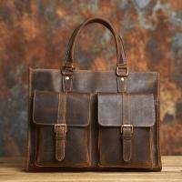 ราคา ผู้ชายกระเป๋าเอกสารหนังวินเทจกระเป๋าสไตล์แมสเซนเจอร์14นิ้วแล็ปท็อป NASVA (19516414308)