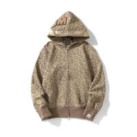 ราคา BAPE เสื้อโค้ทฉลามมีฮู้ดสำหรับปักลาย Hoodies แจ็คเก็ตเสื้อโค้ทสีดำและสีกากี M 3XL (20918760956)