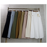 ราคา กางเกงขายาวขาบาน สไตส์เกาหลี ผ้าฝ้าย ทรงเอวสูง กางเกงผู้หญิง แฟชั่นผู้หญิง (18271892711)