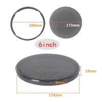 ราคา 1 2 3 4 5 6นิ้วลำโพงรถสีดำย่างตาข่ายแตรทรงกลมฝาครอบป้องกันวงกลม Enclosure Net DIY อุปกรณ์ตกแต่ง (9394287980)
