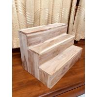 ราคา ชั้นวางรูปทรงขั้นบันไดแบบทึบ ทำจากไม้สักดิบสีธรรมชาติ (19103144526)