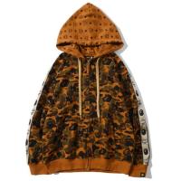 ราคา ขายร้อน ยอดนิยม 20SS BAPE X MCM ร่วม Camo ทะเลทรายกีฬา Hoodie กางเกงวิ่งซิป (20444991379)