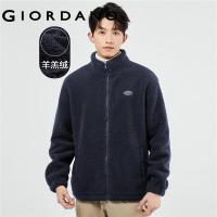 ราคา GIORDANO Men Sweatshirts Polar Fleece Half Placket Zip Front Wear Stand Collar Badge Raglan Sleeves Slant Pockets Tops 01071859 (20697628828)