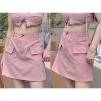 ราคา Ambella เสื้อสายเดี่ยวครอปสั้น กระโปรง เซทจับคู่ แยกได้ แมทช์กัน น่ารักมาก ชุดเซทไปเที่ยว ไปทะเล (19386942808)