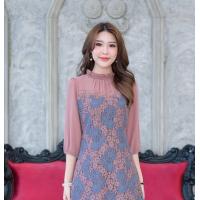 ราคา All Ladies เดรสลูกไม้ดีไซน์ตุ๊กตา งานขายดี สีละมุน ใส่ออกงาน ใส่ทำงาน เรียบหรูดูแพงราคาไม่แพงนะคะ (19667147992)