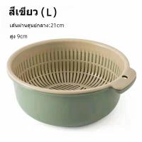 ราคา 2in1 ชุดตระกร้ากรอง ตระกร้าล้างผัก 2 ชั้น กะละมังล้างผัก ชามล้างผลไม้ พร้อมตะกร้า2ชั้น3ขนาด พลาสติก ชุดเซต 6 ชิ้น (20873568092)