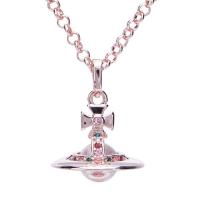 ราคา Vivienne Westwood ขนาดเล็ก8มม ลูกปัดโปร่งใสสามมิติสร้อยคอยาวเสมอกระดูกไหปลาร้าดาวเสาร์นานาพังก์ (19309146186)