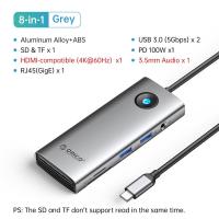 ราคา ORICO USB C HUB 4K Type C เป็น HDMI RJ45 USB 3 0 Pd 100W SD TF อะแดปเตอร์สำหรับ MacBook Pro Air iPad M1อุปกรณ์เสริมสำหรับ PC Dock Station (21171150907)