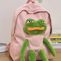 ราคา COD กระเป๋าเป้สะพายหลัง กระเป๋านักเรียน พิมพ์ลายกบ จุของได้เยอะ สไตล์ญี่ปุ่น และเกาหลี แฟชั่นสําหรับนักเรียน GFNNGF (20994941121)