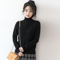 ราคา BRANCHÉ เสื้อไหมพรม เสื้อหนาว ผ้านิ่มสีพื้น เสื้อคอเต่า ครอปแขนยาว sweater ผู้หญิง เสื้อคอเต่าสีพื้น HZFWC8494 (21048329296)