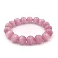 ราคา CATEYE หินตาแมว สีชมพู หินไพฑูรณ์ เลือกขนาดเม็ดหินได้ 4 12 มม หินแห่งความอ่อนโยน สร้อยข้อมือหินแท้ by siamonlineshop (1790136641)