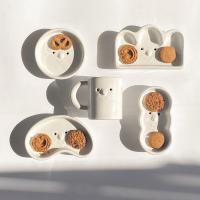 ราคา ชุดจานใส่ของว่าง เซรามิค พร้อมแก้วน้ำ M 06P 02 (21034023991)