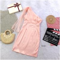 ราคา 16 19 ชุดออกงาน เดรสสั้นแต่งผ้าตาข่าย โบว์ไหล่ ชุดราตรี เดรสสาวอวบ สาวอวบ มีไซส์เล็ก ไซส์ใหญ่ ตะข่าย (18224462931)