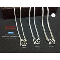 ราคา สร้อยคอเงินแท้92 5 ลาย Snake กระดูกงู มี 2 ขนาดให้เลือกหนัก 1 2 7 บาทตัน ยาว 16 26 นิ้ว งานไทย (19414073183)