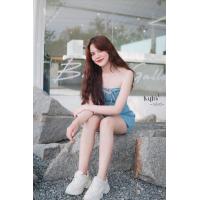 ราคา Kulist พร้อมส่ง จั้มสูทขาสั้นยีนส์ (19574279101)