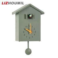 ราคา LIZHOUMIL Cuckoo Clock Striking Small Cute Bird Pendulum Clock Wall Art Clock For Home Living Room Kitchen Office Decoration (20730950308)