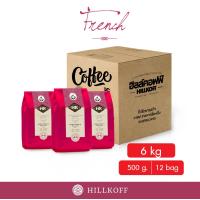 ราคา HILLKOFF ยิ่งซื้อยิ่งลด เมล็ดกาแฟคั่ว อาราบิก้า คั่วเข้ม ฮิลล์คอฟฟ์ French Roast ถุงแดง Arabica 100 ขนาด 500 g กาแฟ อราบิก้า เมล็ดกาแฟ เม็ดกาแฟ (12951521592)